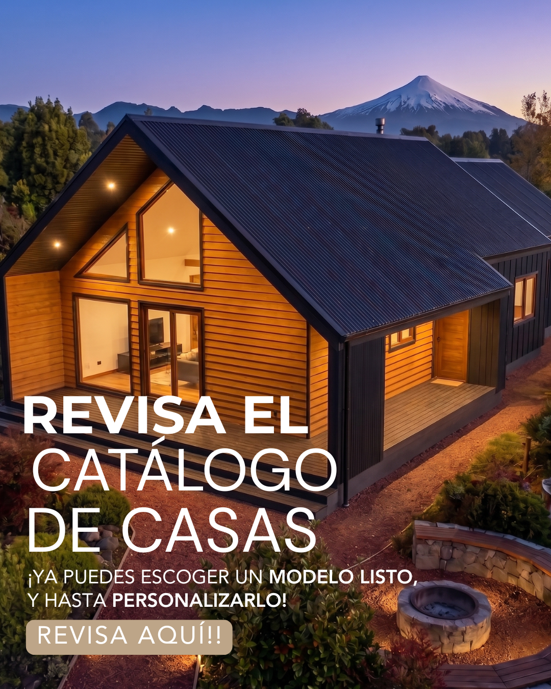 Catalogo casas en construccion en pucon y villarrica
