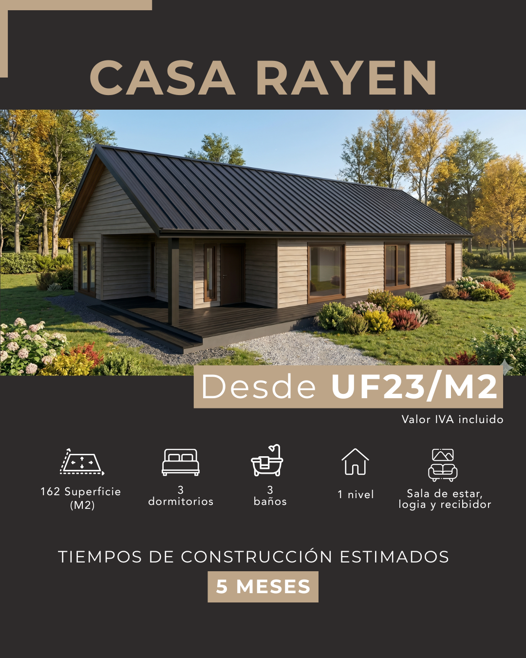 Catalogo casas en construccion en pucon y villarrica